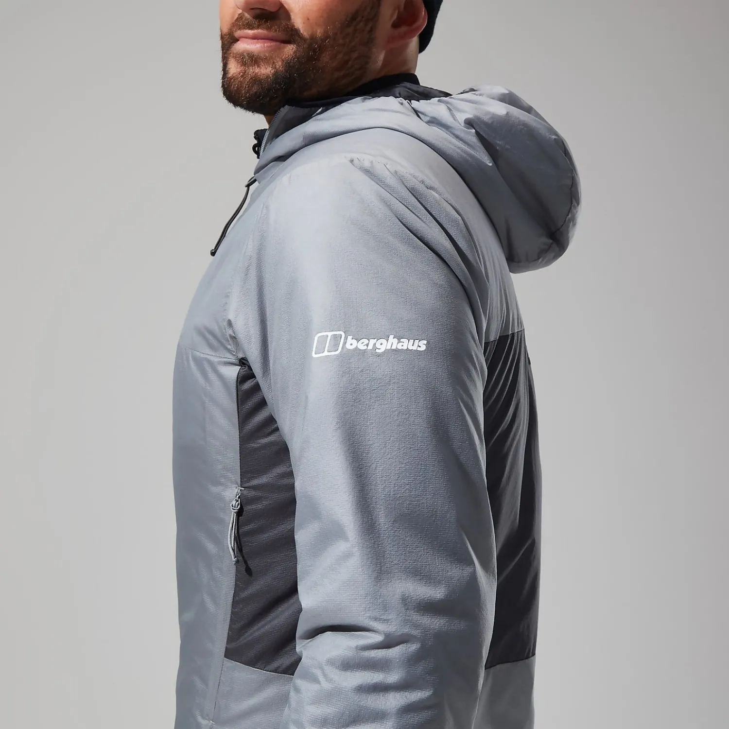 Berghaus MTN Arete LB Synthetischer Hoodie für Herren - Grau-Herren Hoodies Und Sweatshirts