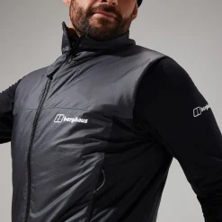 Berghaus MTN Arete LB Sythetische Weste für Herren - Grau/Schwarz-Herren Fleece | Westen