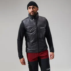 Berghaus MTN Arete LB Sythetische Weste für Herren - Grau/Schwarz-Herren Fleece | Westen