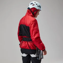 Berghaus MTN Arete Synthetischer Hoodie für Damen - Rot/Schwarz-Damen Isolierend | Lightweight