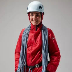 Berghaus MTN Arete Synthetischer Hoodie für Damen - Rot/Schwarz-Damen Isolierend | Lightweight