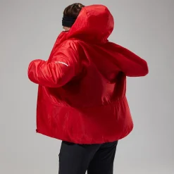 Berghaus MTN Arete Synthetischer Hoodie für Damen - Rot/Schwarz-Damen Isolierend | Lightweight