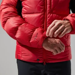 Berghaus MTN Arete Ultra Down Hoodie für Herren - Rot/Schwarz-Herren Hoodies Und Sweatshirts | Isolierend