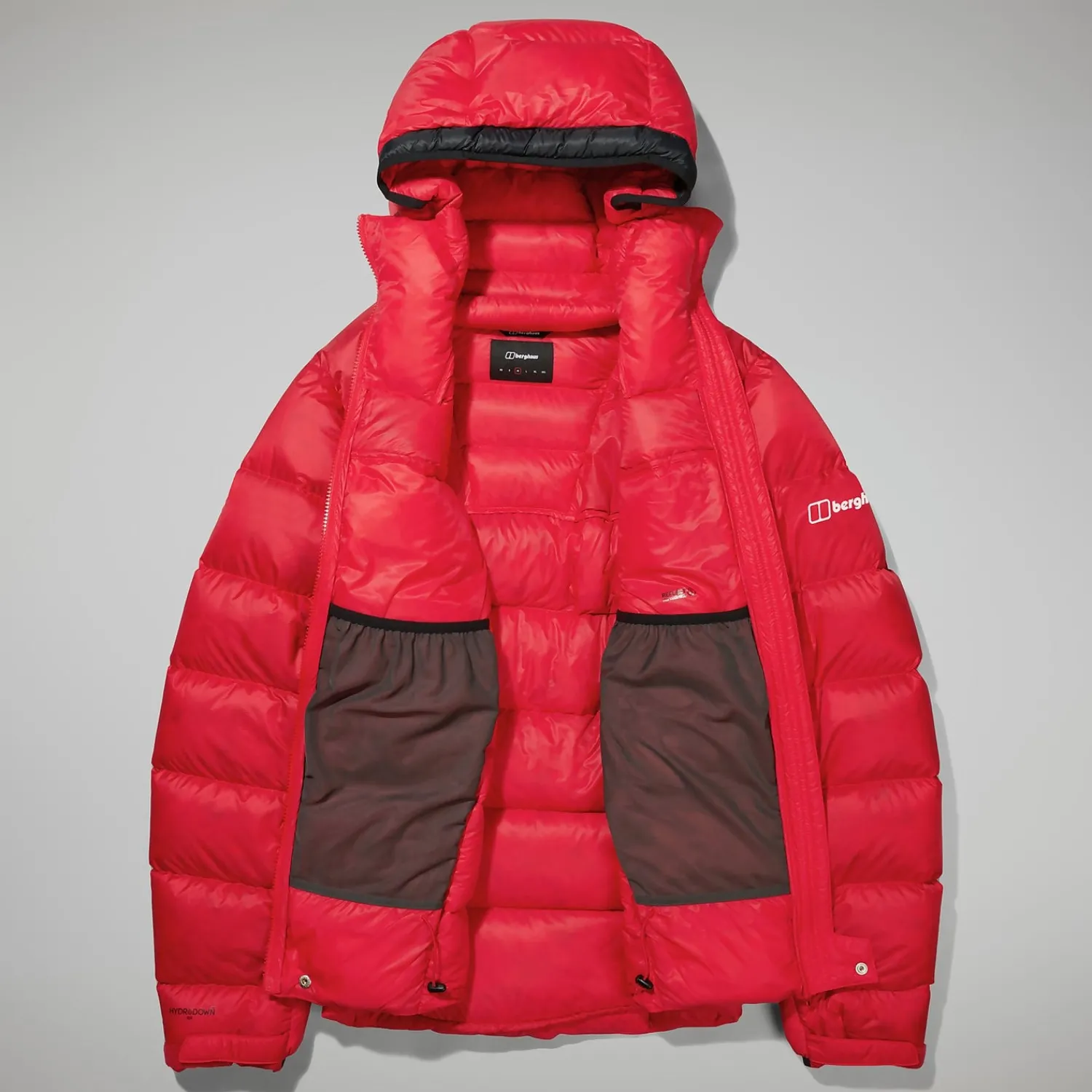 Berghaus MTN Arete Ultra Down Hoodie für Herren - Rot/Schwarz-Herren Hoodies Und Sweatshirts | Isolierend