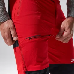 Berghaus MTN Guide Alpine Hosen für Herren - Rot/Schwarz-Herren Lange Hosen