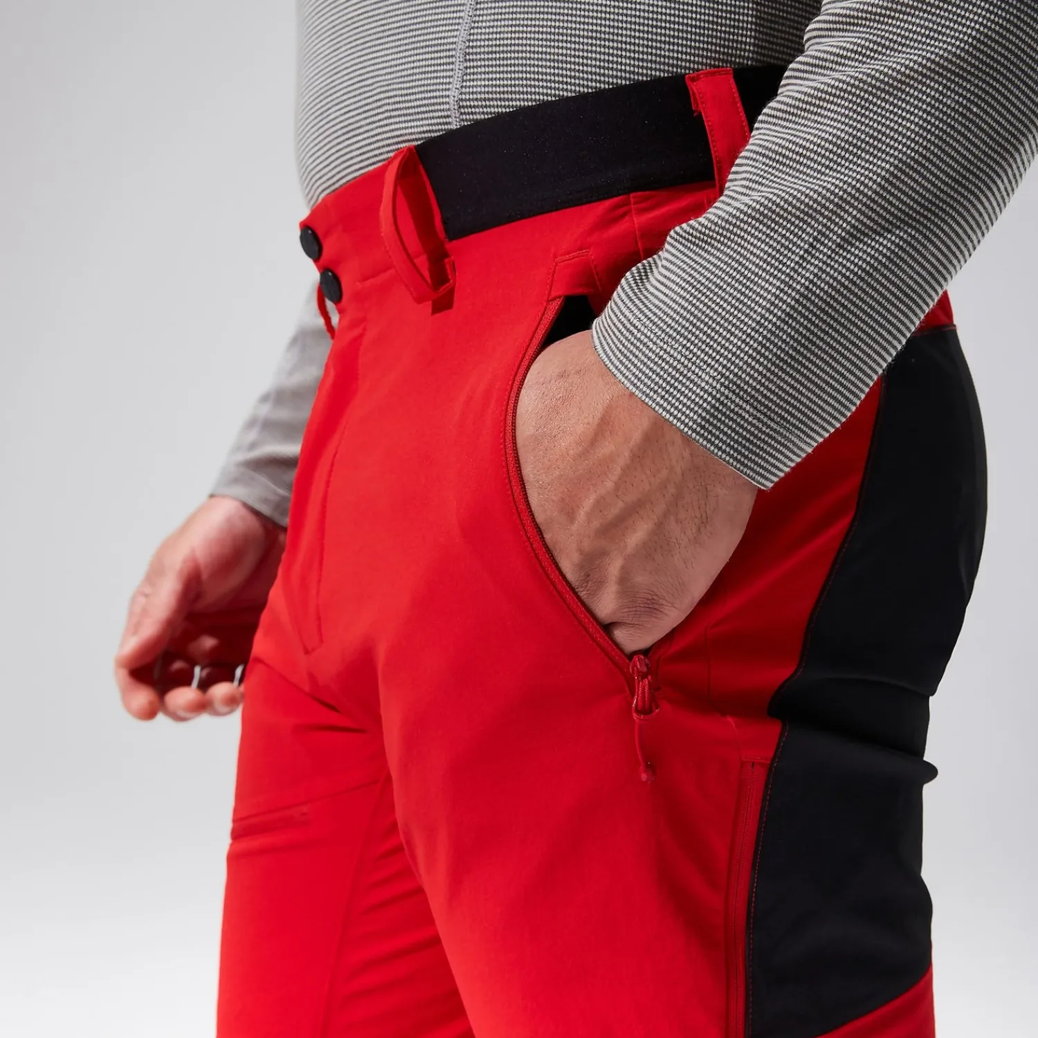 Berghaus MTN Guide Alpine Hosen für Herren - Rot/Schwarz-Herren Lange Hosen