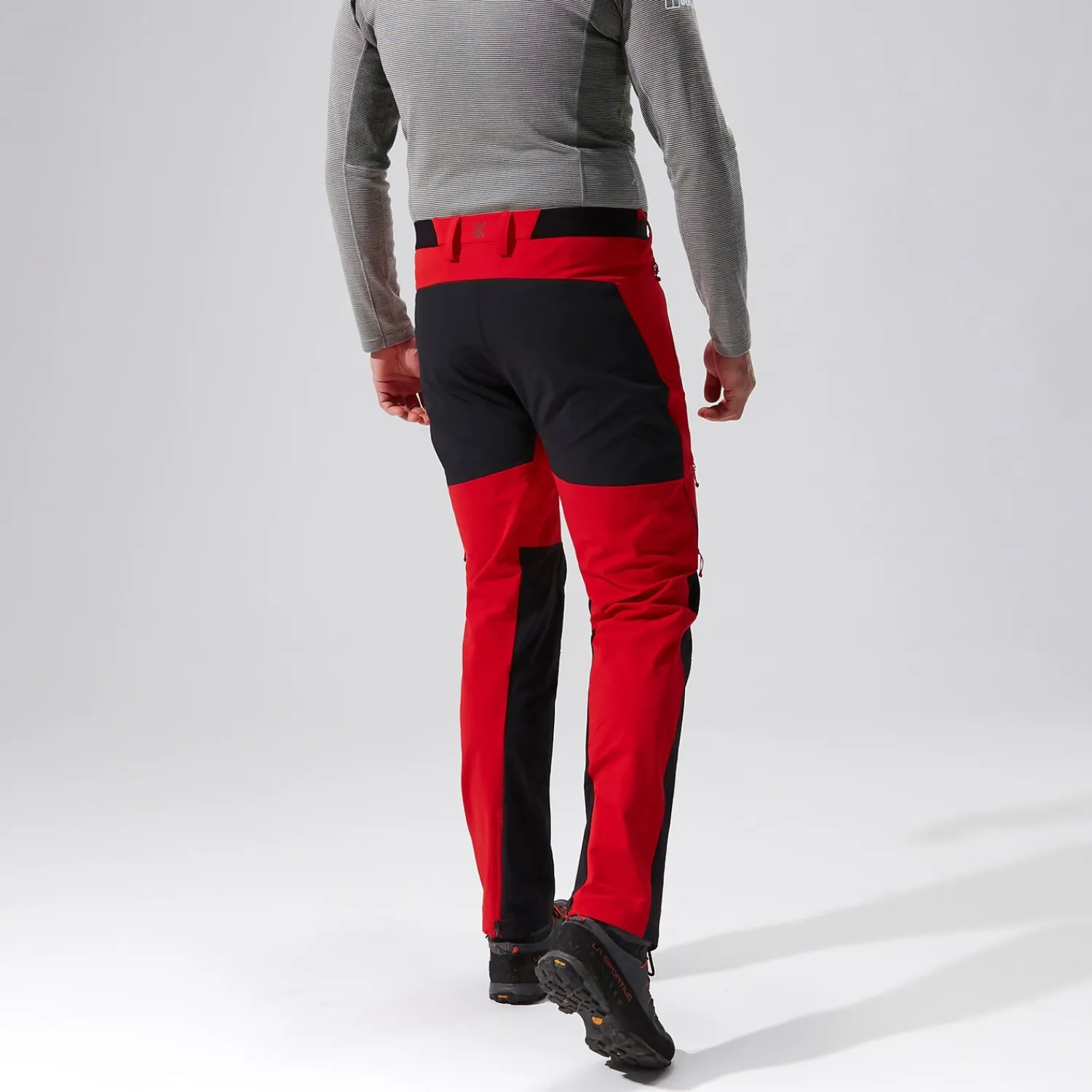 Berghaus MTN Guide Alpine Hosen für Herren - Rot/Schwarz-Herren Lange Hosen