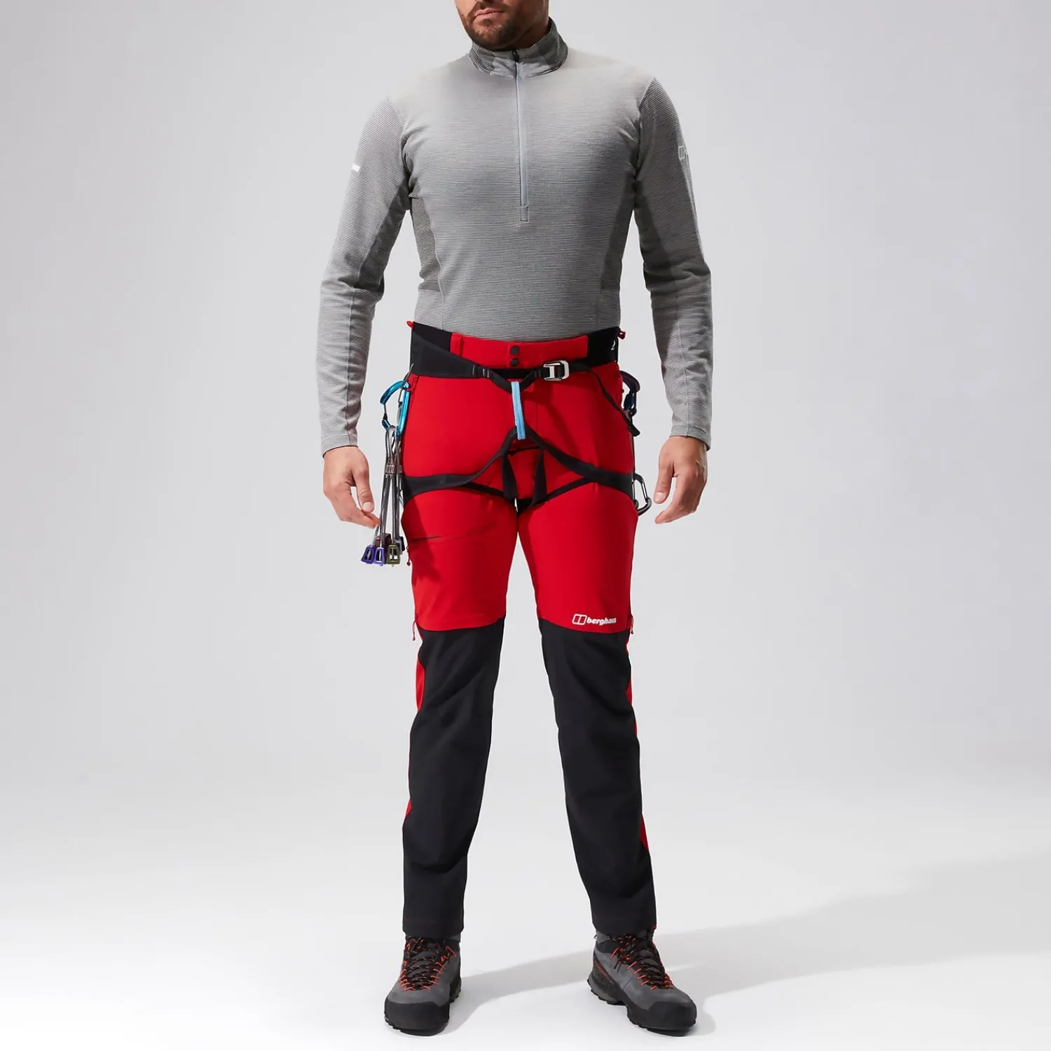 Berghaus MTN Guide Alpine Hosen für Herren - Rot/Schwarz-Herren Lange Hosen