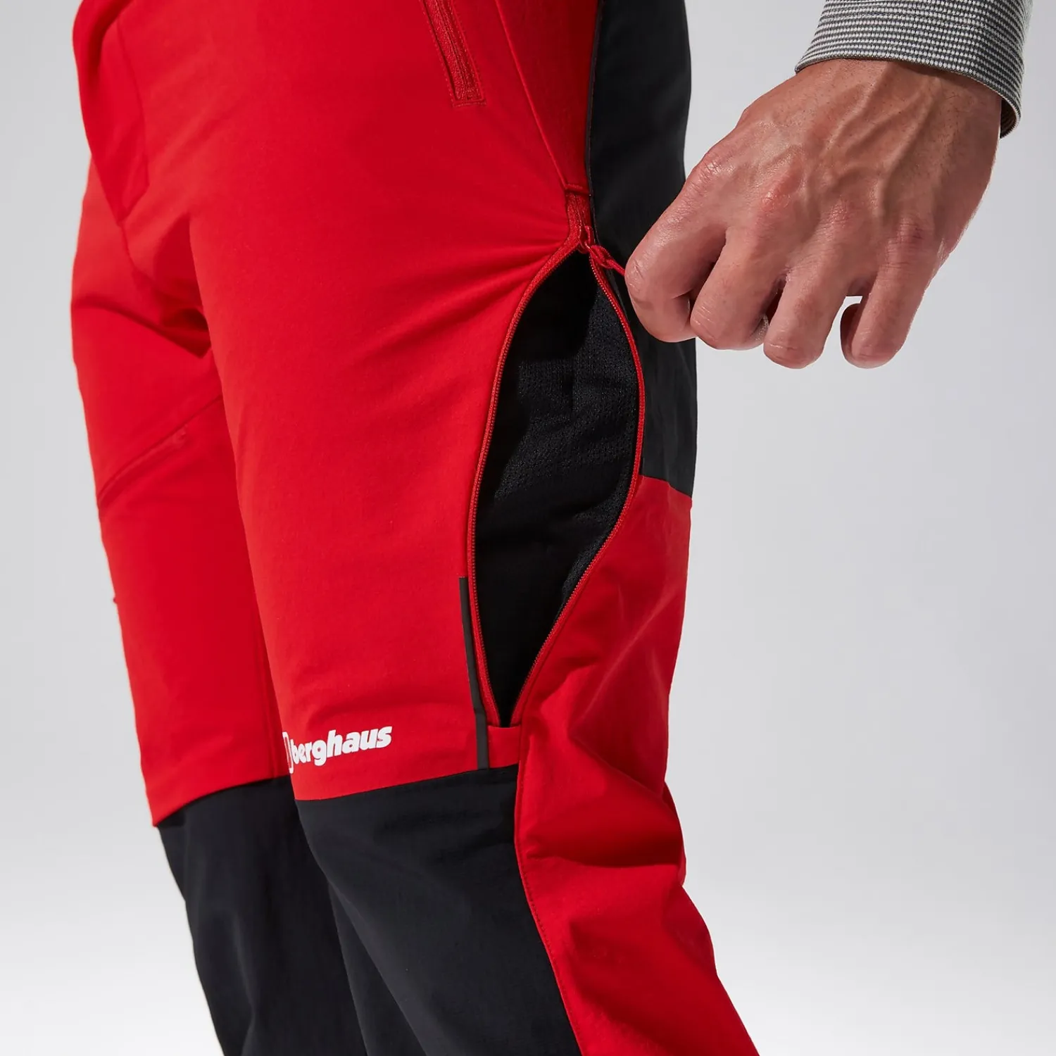 Berghaus MTN Guide Alpine Hosen für Herren - Rot/Schwarz-Herren Lange Hosen