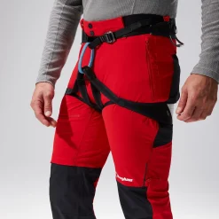 Berghaus MTN Guide Alpine Hosen für Herren - Rot/Schwarz-Herren Lange Hosen