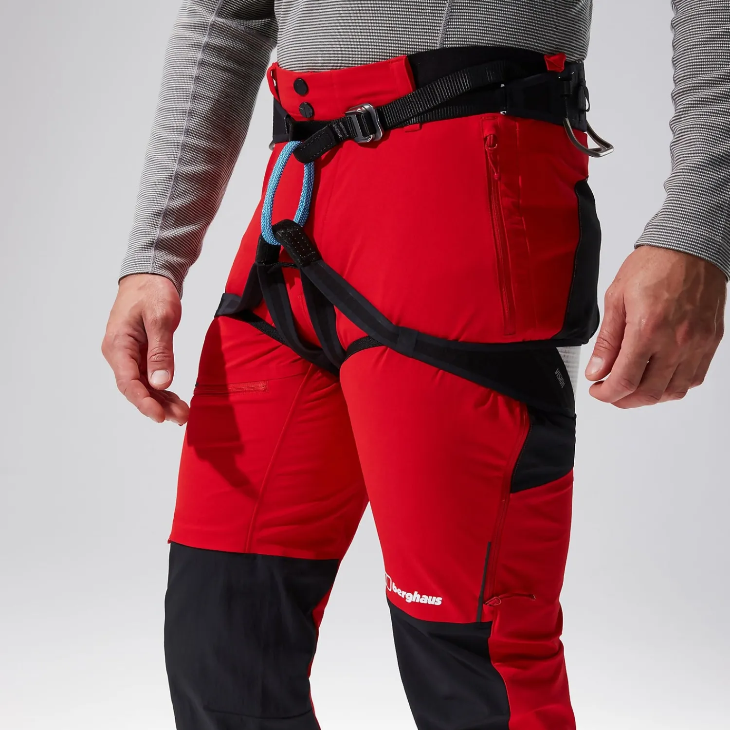 Berghaus MTN Guide Alpine Hosen für Herren - Rot/Schwarz-Herren Lange Hosen