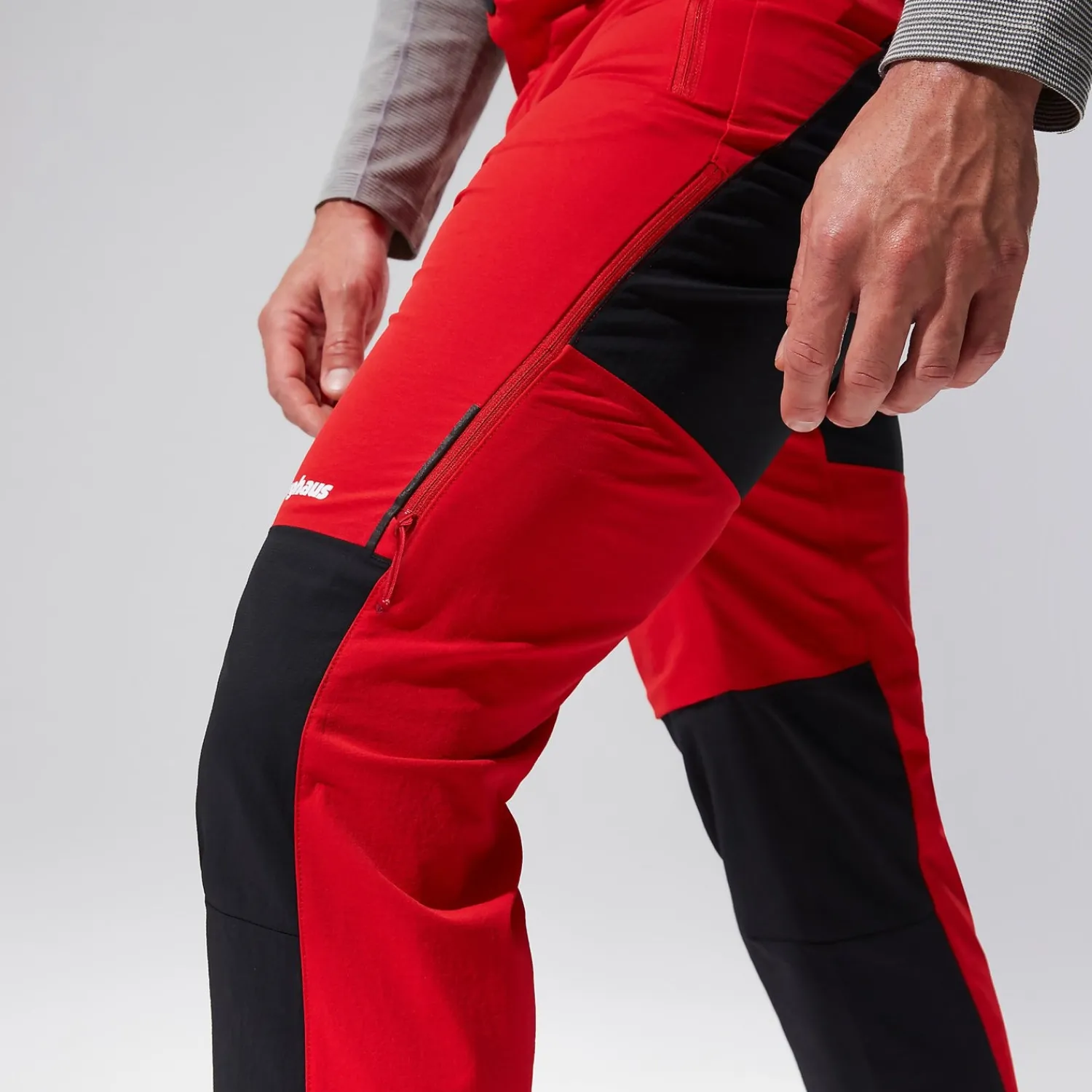 Berghaus MTN Guide Alpine Hosen für Herren - Rot/Schwarz-Herren Lange Hosen