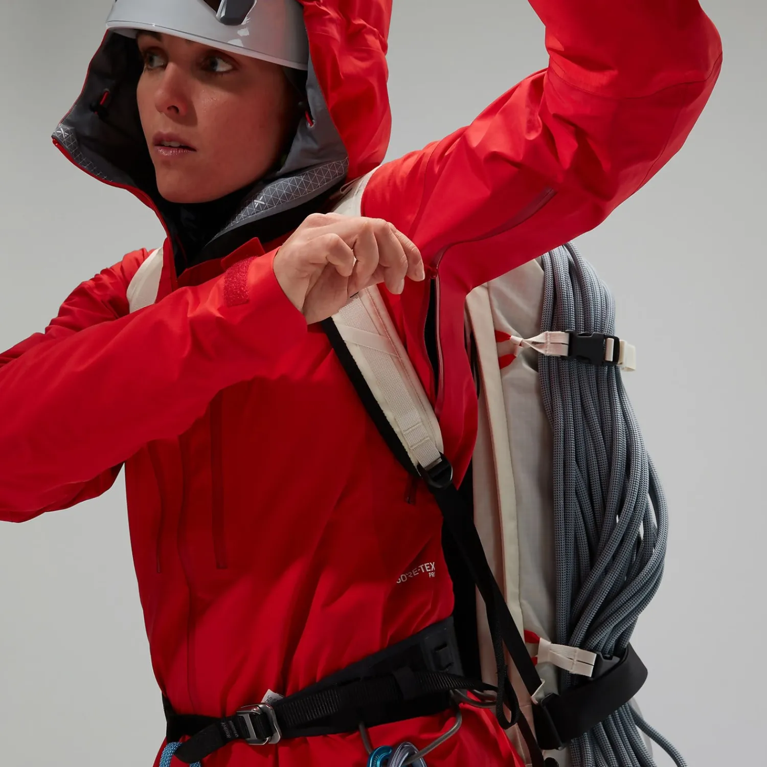 Berghaus MTN Guide Alpine Pro Jacken für Damen - Rot-Damen Wasserdicht | Lightweight