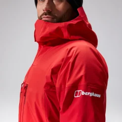 Berghaus MTN Guide Alpine Pro Jacken für Herren - Rot-Herren Wasserdicht | Herren Leichte