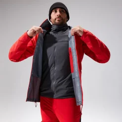 Berghaus MTN Guide Alpine Pro Jacken für Herren - Rot-Herren Wasserdicht | Herren Leichte