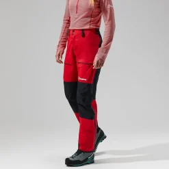 Berghaus MTN Guide GTX Pro Hose für Damen - Rot/Schwarz-Damen Überhosen | Lange Hosen