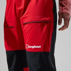 Berghaus MTN Guide GTX Pro Hose für Damen - Rot/Schwarz-Damen Überhosen | Lange Hosen