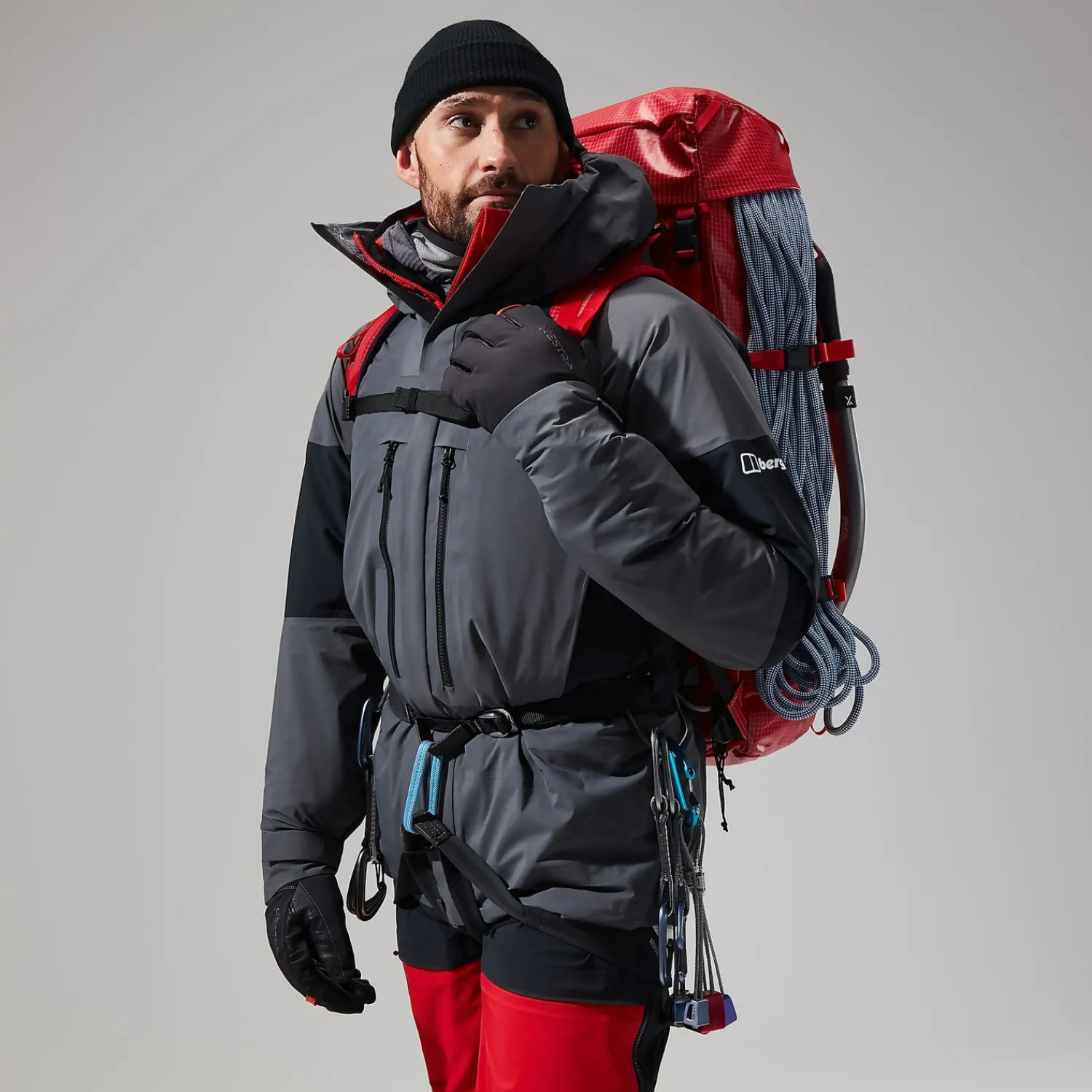 Berghaus MTN Guide GTX Pro Jacken für Herren - Grau/Schwarz-Herren Wasserdicht