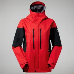 Berghaus MTN Guide GTX Pro Jacken für Damen - Rot/Schwarz-Damen Wasserdicht