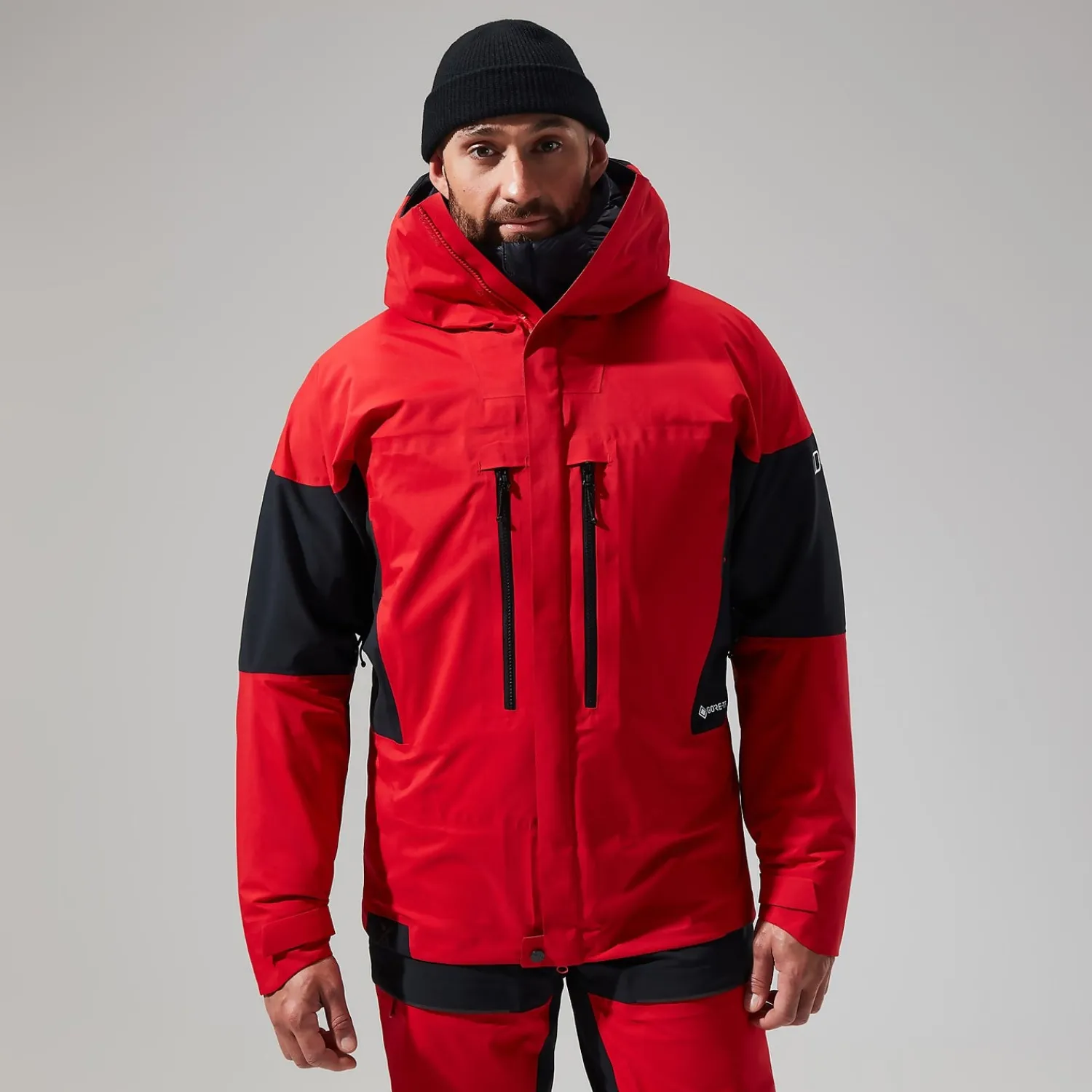 Berghaus MTN Guide GTX Pro Jacken für Herren - Rot/Schwarz-Herren Wasserdicht