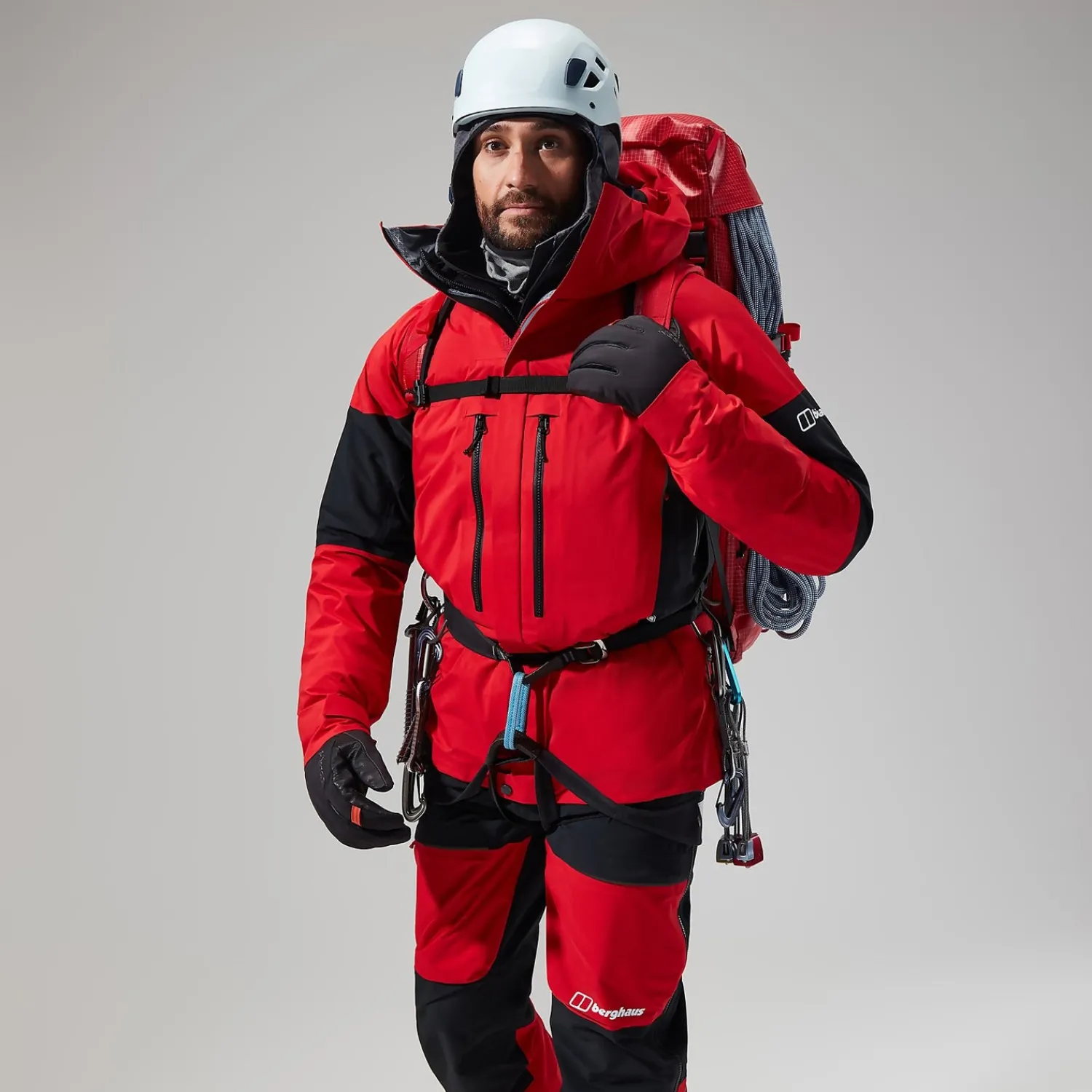 Berghaus MTN Guide GTX Pro Jacken für Herren - Rot/Schwarz-Herren Wasserdicht