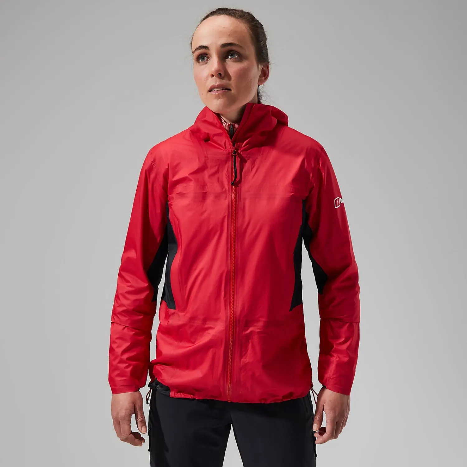 Berghaus MTN Guide Hyper Alpha Jacken für Damen - Rot/Schwarz-Damen Wasserdicht | Lightweight