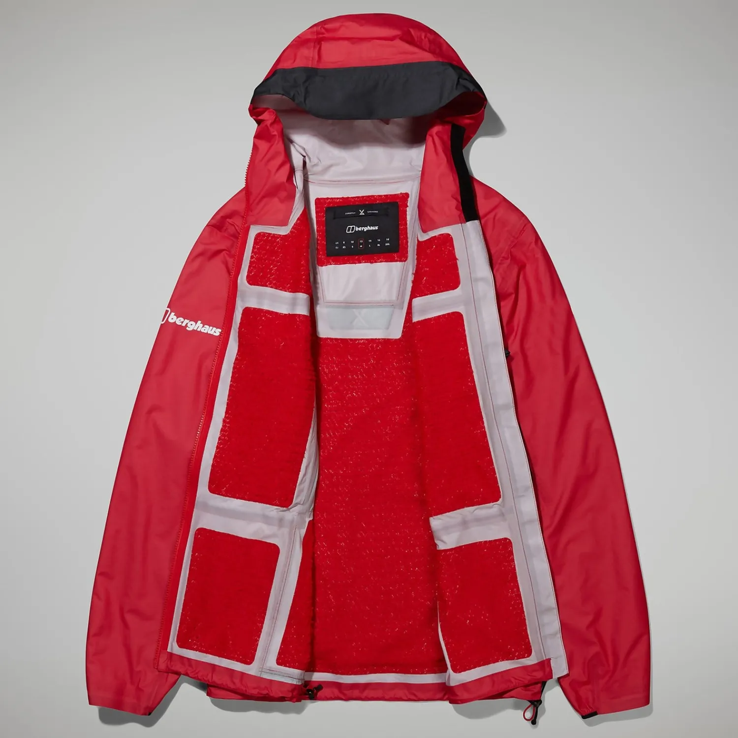 Berghaus MTN Guide Hyper Alpha Jacken für Damen - Rot/Schwarz-Damen Wasserdicht | Lightweight