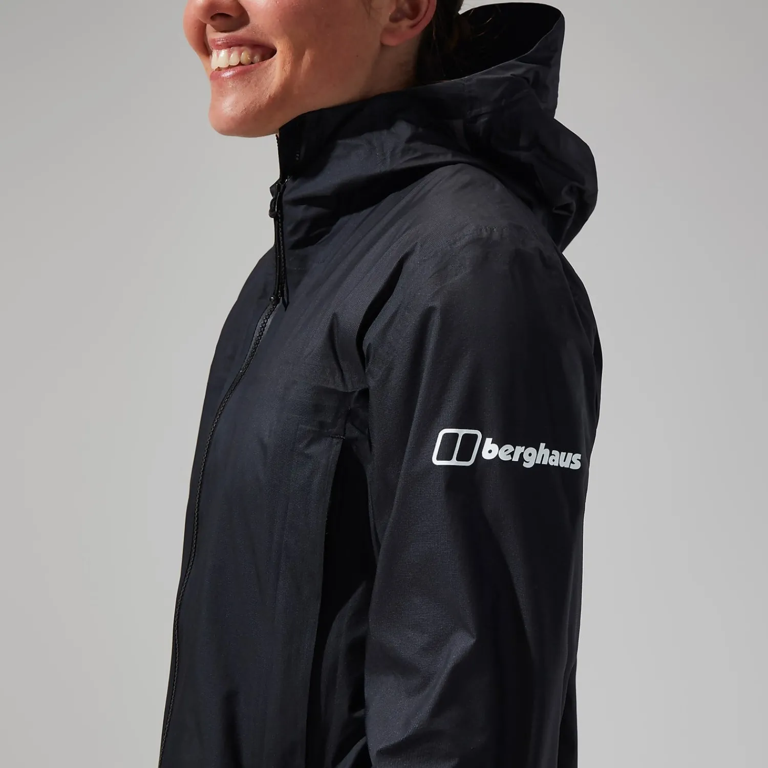 Berghaus MTN Guide Hyper Alpha Jacken für Damen - Schwarz-Damen Wasserdicht | Lightweight