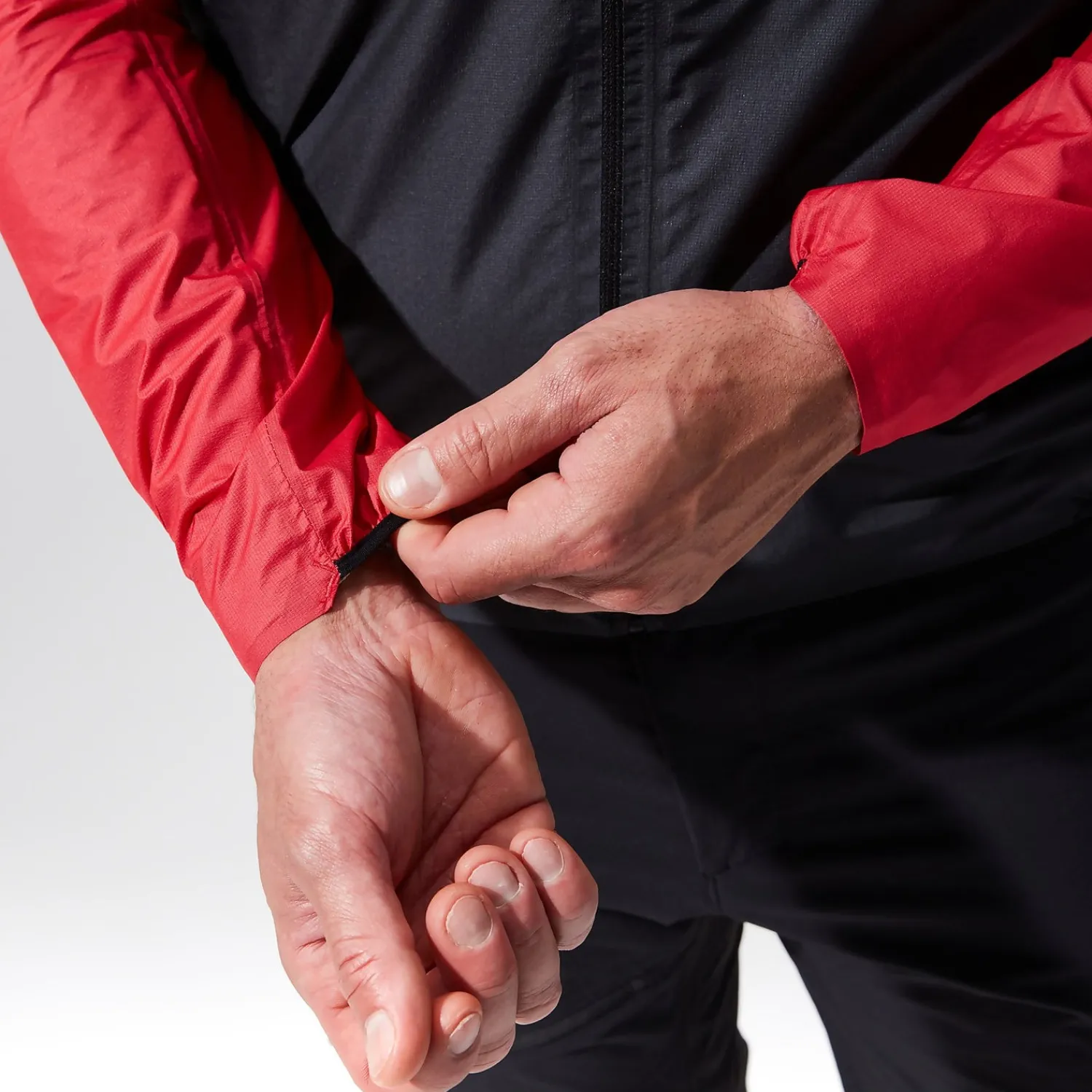 Berghaus MTN Guide Hyper LT Jacken für Herren - Schwarz/Rot-Herren Wasserdicht | Herren Leichte
