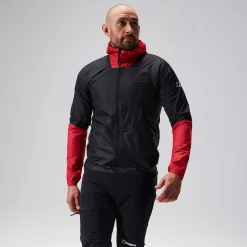 Berghaus MTN Guide Hyper LT Jacken für Herren - Schwarz/Rot-Herren Wasserdicht | Herren Leichte
