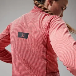 Berghaus MTN Guide Long Sleeve Half Zip Fleece für Damen - Rot-Damen Baselayer