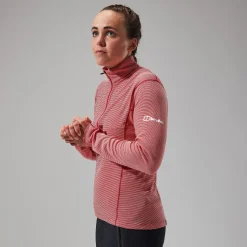 Berghaus MTN Guide Long Sleeve Half Zip Fleece für Damen - Rot-Damen Baselayer