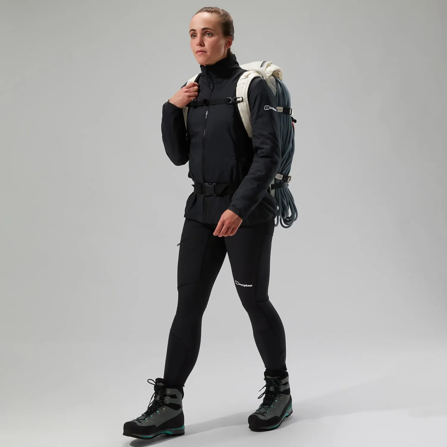Berghaus MTN Guide MW Hybrid Jacken für Damen - Schwarz-Damen Isolierend
