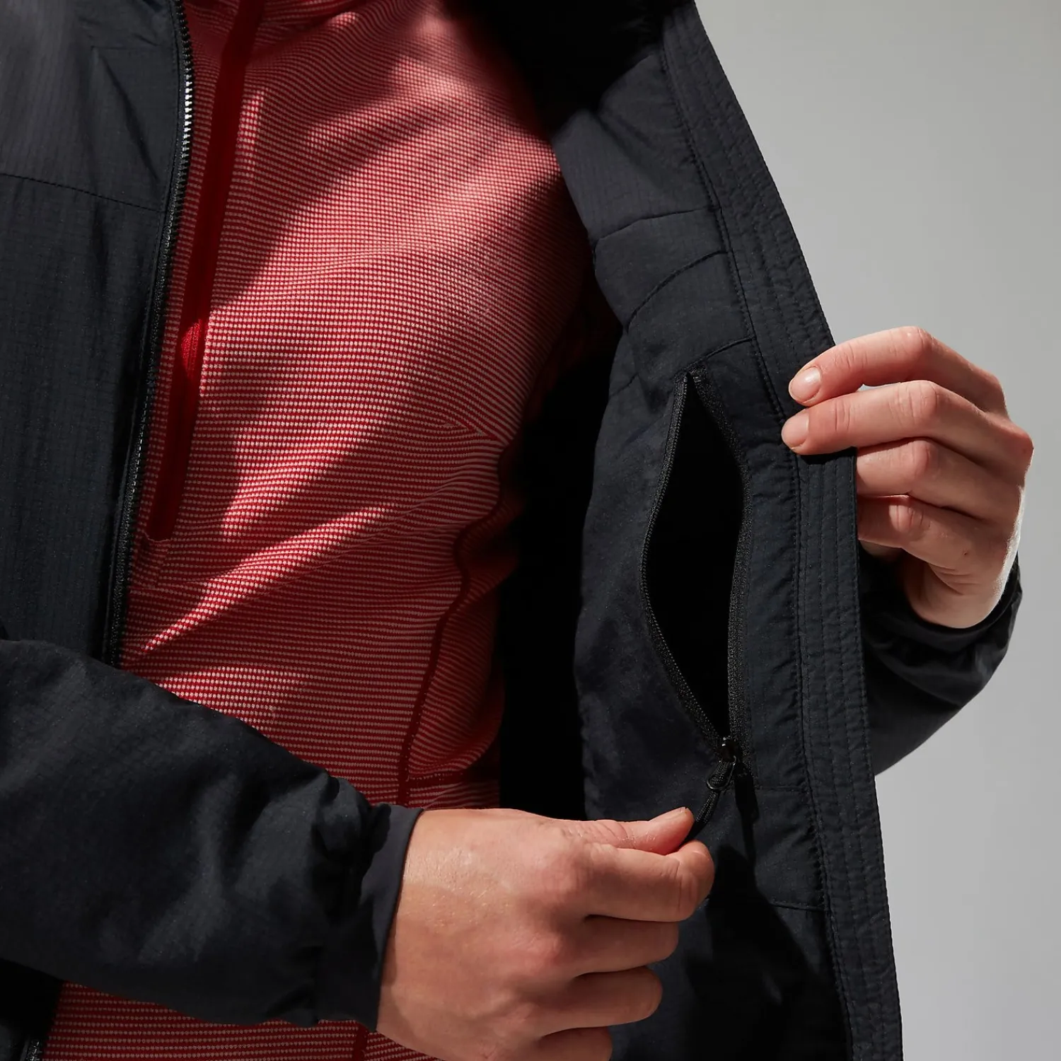Berghaus MTN Guide MW Hybrid Jacken für Damen - Schwarz-Damen Isolierend