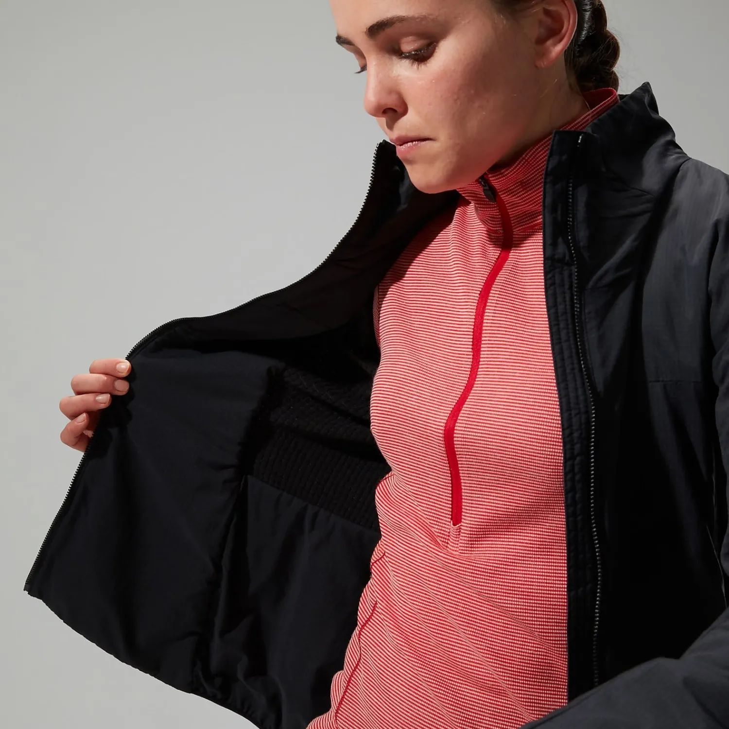 Berghaus MTN Guide MW Hybrid Jacken für Damen - Schwarz-Damen Isolierend