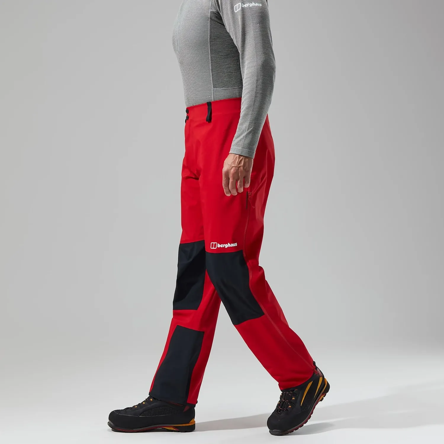 Berghaus MTN Seeker GTX Hose für Herren - Rot/Schwarz-Herren Überhosen | Lange Hosen