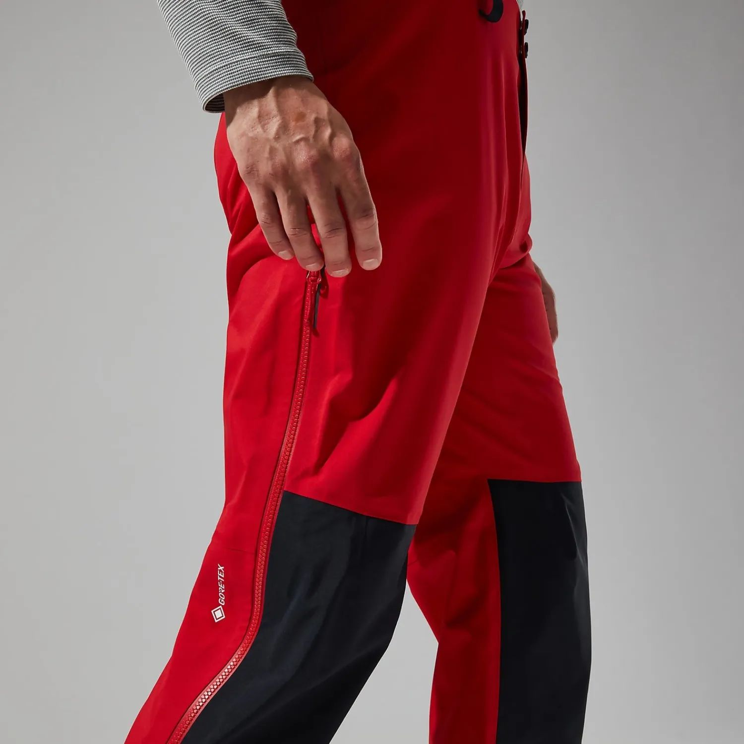 Berghaus MTN Seeker GTX Hose für Herren - Rot/Schwarz-Herren Überhosen | Lange Hosen