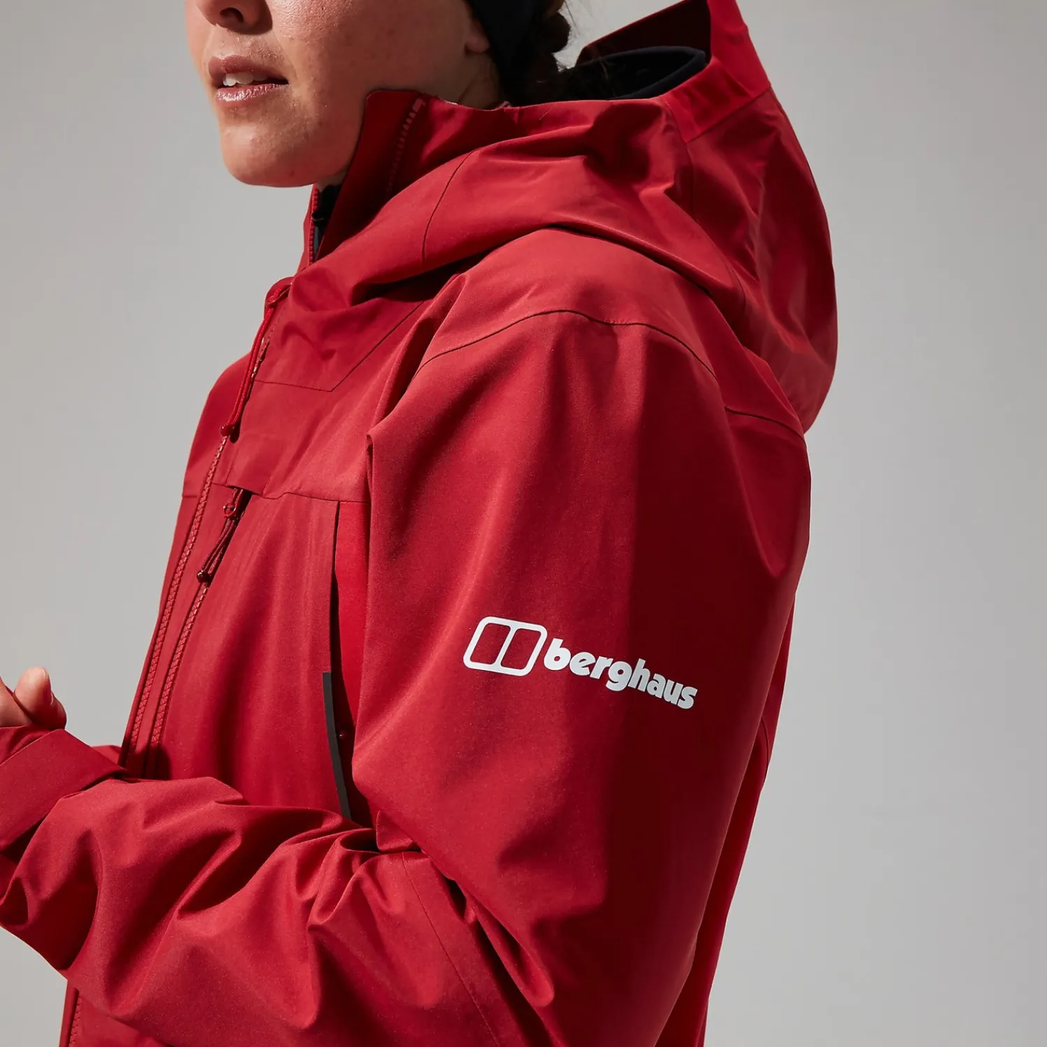 Berghaus MTN Seeker GTX Jacken für Damen - Dunkelrot/Rot-Damen Wasserdicht
