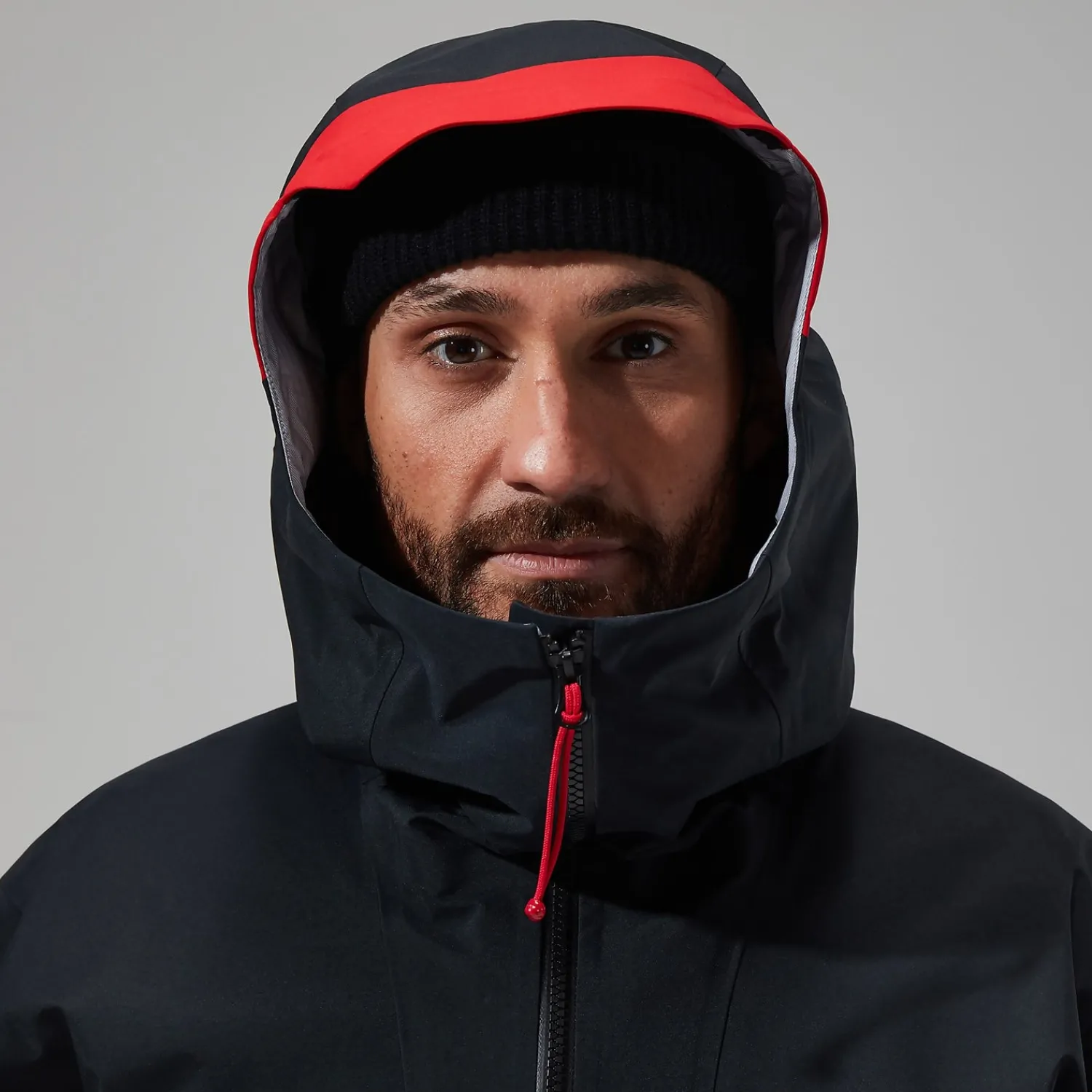 Berghaus MTN Seeker GTX Jacken für Herren - Schwarz/Rot-Herren Wasserdicht
