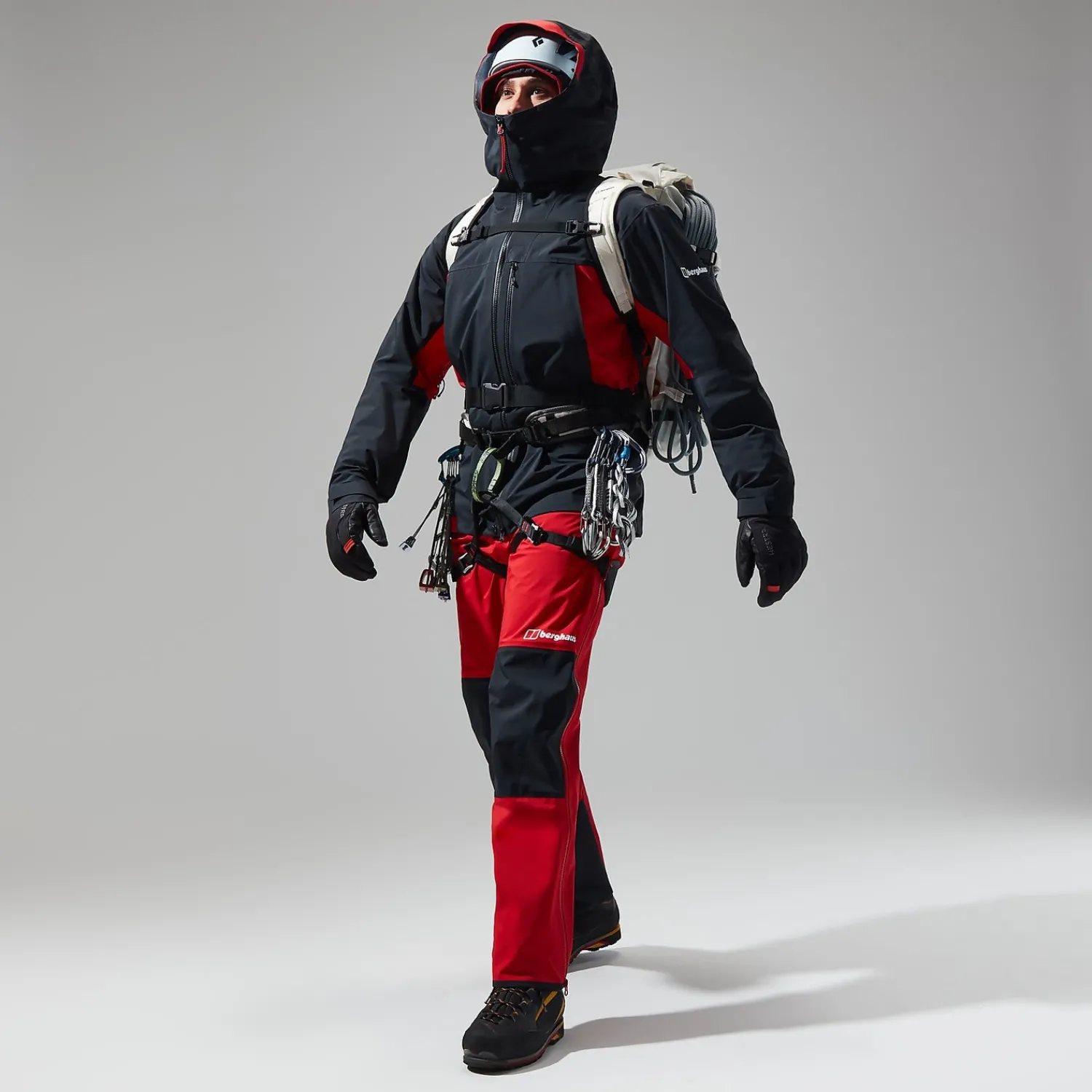 Berghaus MTN Seeker GTX Jacken für Herren - Schwarz/Rot-Herren Wasserdicht