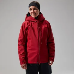 Berghaus MTN Seeker GTX Jacken für Damen - Dunkelrot/Rot-Damen Wasserdicht