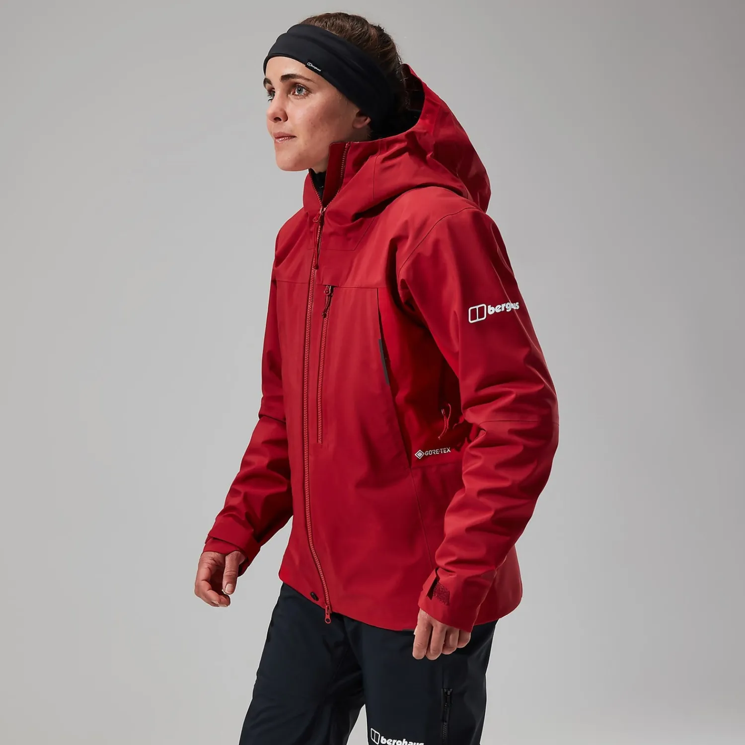 Berghaus MTN Seeker GTX Jacken für Damen - Dunkelrot/Rot-Damen Wasserdicht