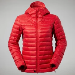 Berghaus MTN Seeker MW Daunen Hoodie für Damen - Rot-Damen Hoodies Und Sweatshirts