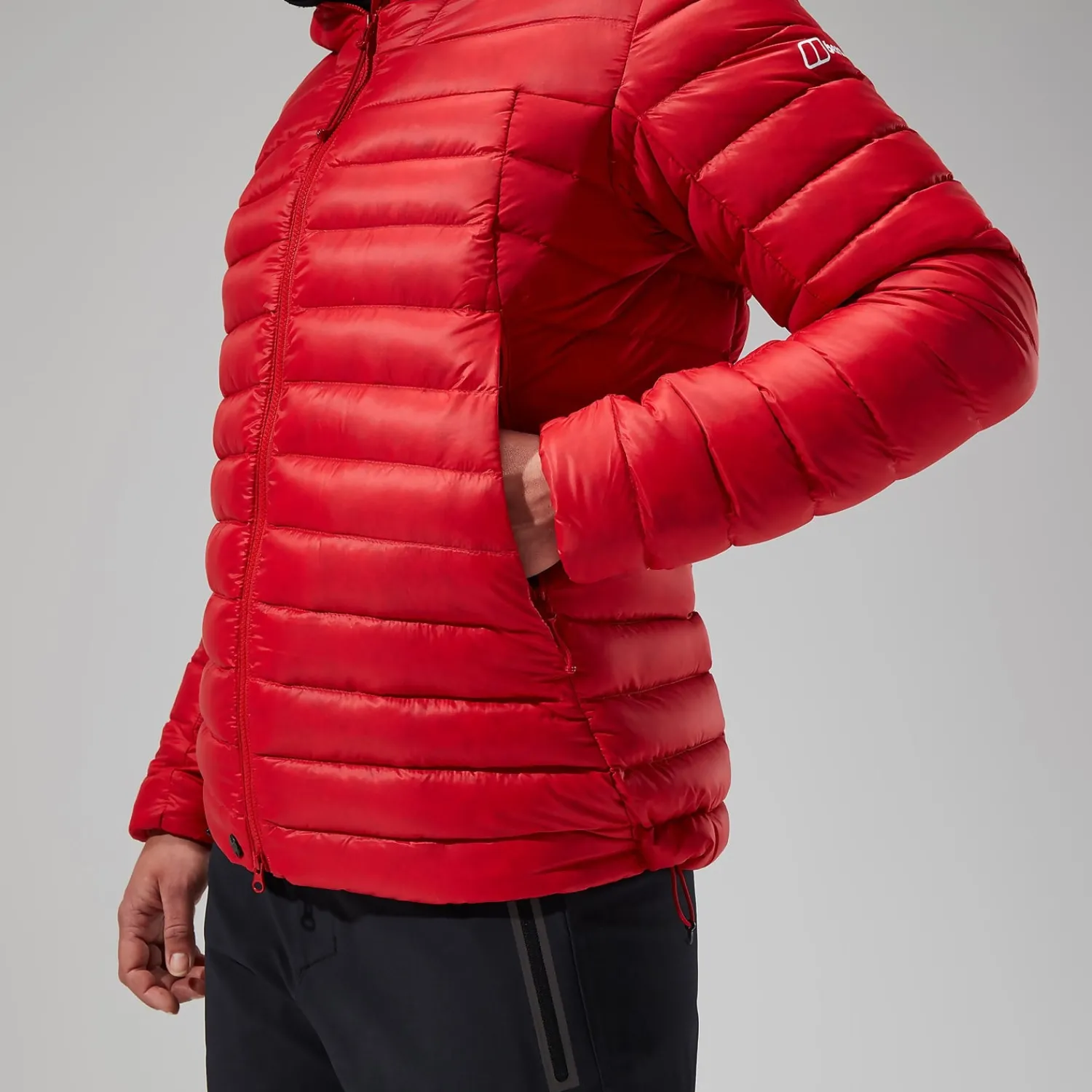 Berghaus MTN Seeker MW Daunen Hoodie für Damen - Rot-Damen Hoodies Und Sweatshirts