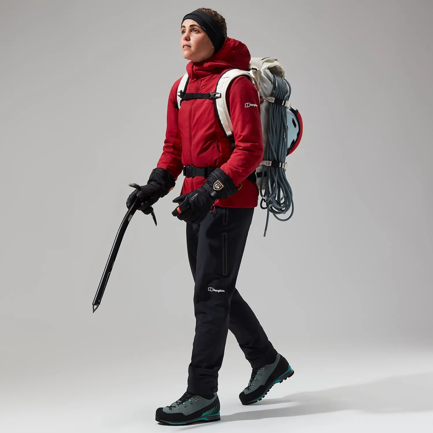 Berghaus MTN Seeker MW Synthetischer Hoodie für Damen - Dunkelrot/Rot-Damen Hoodies Und Sweatshirts