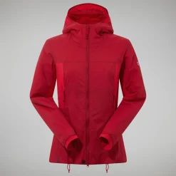Berghaus MTN Seeker MW Synthetischer Hoodie für Damen - Dunkelrot/Rot-Damen Hoodies Und Sweatshirts