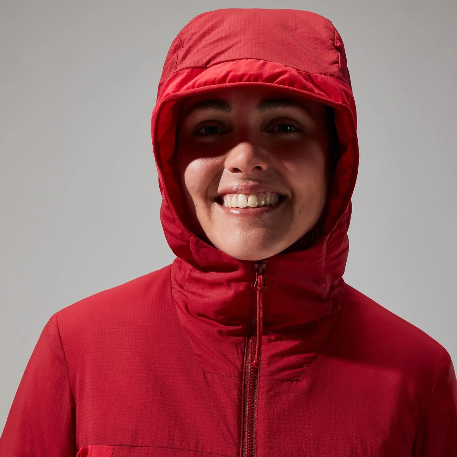Berghaus MTN Seeker MW Synthetischer Hoodie für Damen - Dunkelrot/Rot-Damen Hoodies Und Sweatshirts