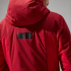 Berghaus MTN Seeker MW Synthetischer Hoodie für Damen - Dunkelrot/Rot-Damen Hoodies Und Sweatshirts