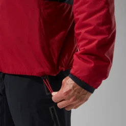 Berghaus MTN Seeker MW Synthetischer Hoodie für Herren - Dunkelrot/Schwarz-Herren Hoodies Und Sweatshirts