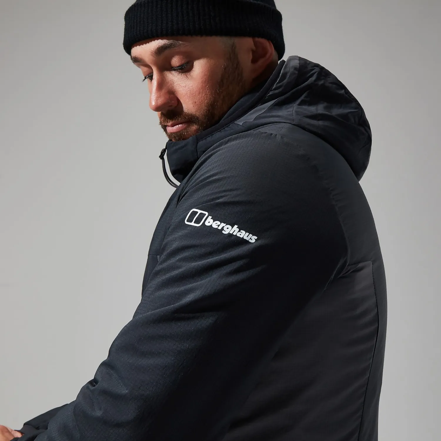 Berghaus MTN Seeker MW Synthetischer Hoodie für Herren - Schwarz/Grau-Herren Hoodies Und Sweatshirts